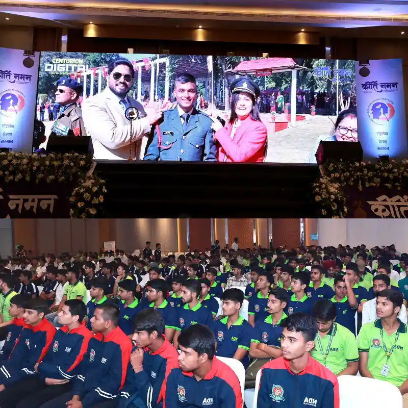 A special student inspiration segment was organised during the event where children presented posters highlighting the life and achievements of Lt. Shashank Tiwari. 